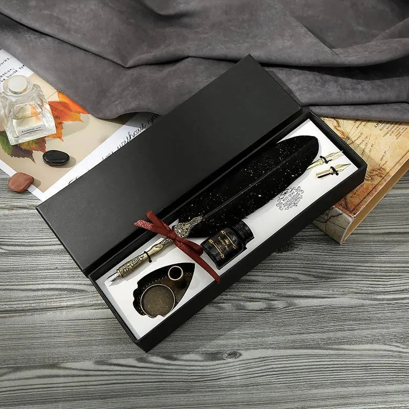 Set de Caligrafía Vintage con Pluma