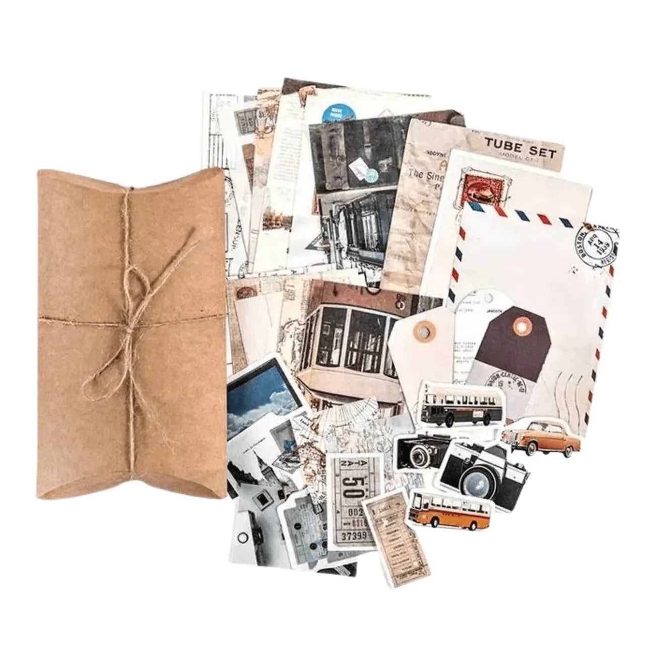 Kit de Papeleria y Stickers Encanto Vintage