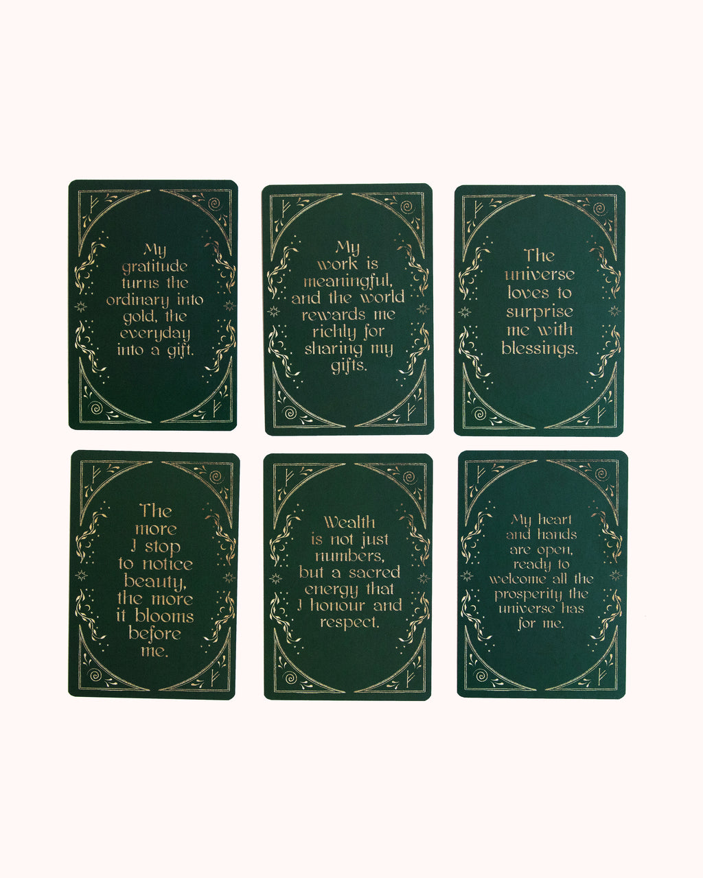 Cartas de Afirmaciones de Abundancia